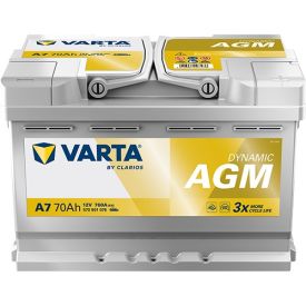 VARTA A7 Silver Dynamic AGM 12V 70Ah 760A accu 570 901 076
