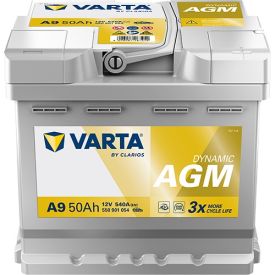 VARTA A9 Silver Dynamic AGM 12V 50Ah 540A accu 550 901 054
