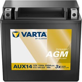 VARTA AUX14 Silver Dynamic Auxiliary 12V 13Ah 200A accu 513 106 020
