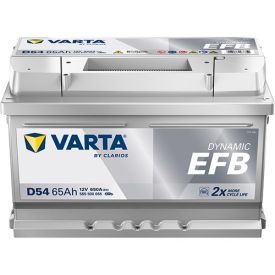 VARTA D54 Blue Dynamic EFB 12V 65Ah 650A accu 565 500 065