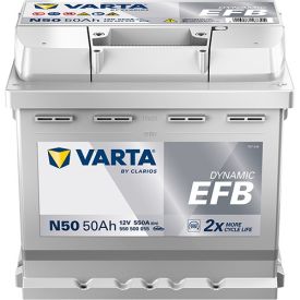 VARTA N50 Blue Dynamic EFB 12V 50Ah 550A accu 550 500 055