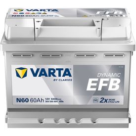 VARTA N60 Blue Dynamic EFB 12V 60Ah 640A accu 560 500 064