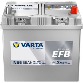 VARTA N65 Blue Dynamic EFB 12V 65Ah 650A accu 565 501 065