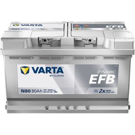 VARTA N80 Blue Dynamic EFB 12V 80Ah 800A accu 580 500 080