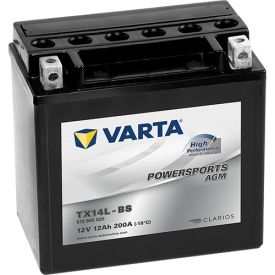 VARTA YTX14L-BS Powersports AGM High Performance Batterie | 512 905 020 | 12V 12Ah 200A - 