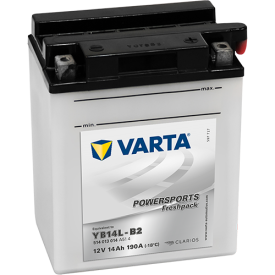 VARTA YB14L-B2 Powersports Freshpack Batterie | 514 013 014 | 12V 14Ah 190A