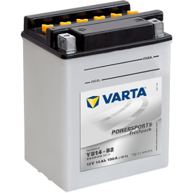 VARTA YB14-B2 Powersports Freshpack Batterie | 514 014 014 | 12V 14Ah 190A