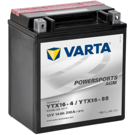VARTA YTX16-BS Powersports AGM Batterie | 514 902 022 | 12V 14Ah 210A