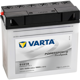 VARTA 51913 Powersports Freshpack Batterie | 519 013 017 | 12V 19Ah 100A