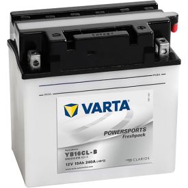 VARTA YB16CL-B Powersports Freshpack Batterie | 519 014 018 | 12V 19Ah 240A