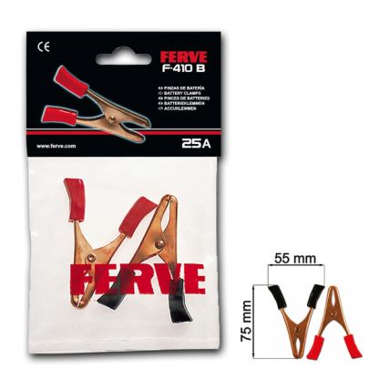 Ferve F-410B Batterieklemmen 25A (1 Satz)