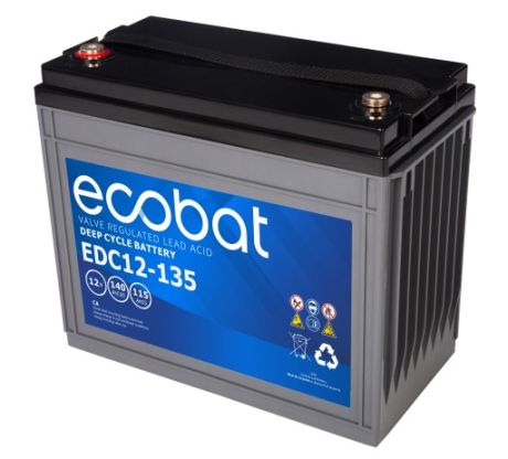 Ecobat AGM Deep Cycle Batterie | EDC12-135 | 12V 140Ah