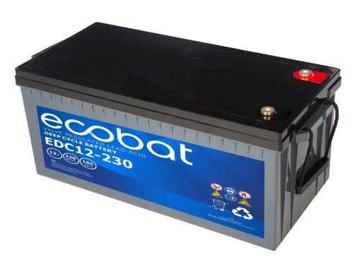 Ecobat AGM Deep Cycle Batterie | EDC12-230 | 12V 230Ah