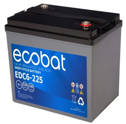 Ecobat AGM Deep Cycle Batterie | EDC6-225 | 6V 225Ah