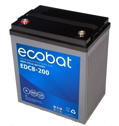 Ecobat AGM Deep Cycle Batterie | EDC8-200 | 8V 200Ah - 