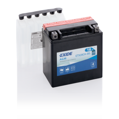 Exide AGM 12V accu | ETX20CH-BS | 12V 18Ah