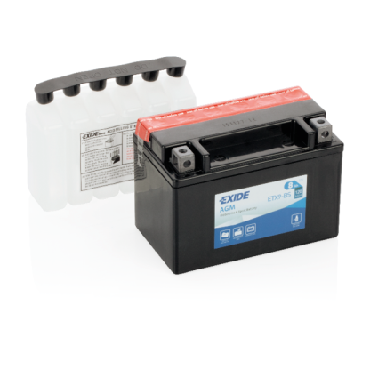 Exide AGM 12V accu | ETX9-BS | 12V 8Ah