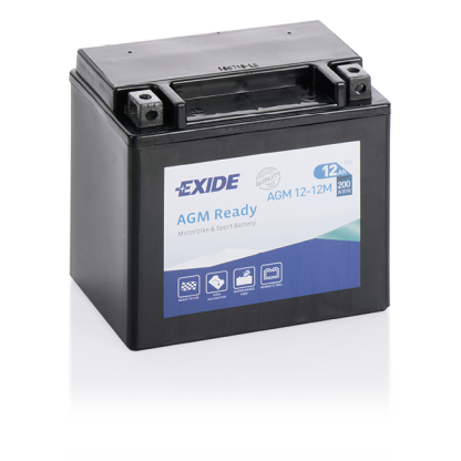 Exide AGM Ready 12V accu | AGM12-12M | 12V 12Ah
