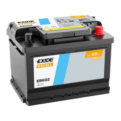 Exide Excell Batterie | EB602 | 12V 60Ah - 