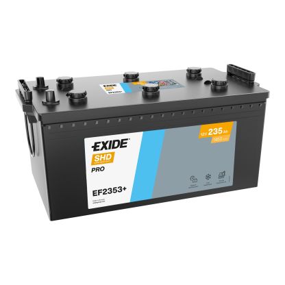 Exide Power PRO accu EF2353+ 12V 235Ah startaccu voor vrachtwagens met 1450A koudstart