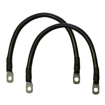 Verbindungskabel-Set | 2 Stück | Schwarz | 16 mm² | M6-M6

