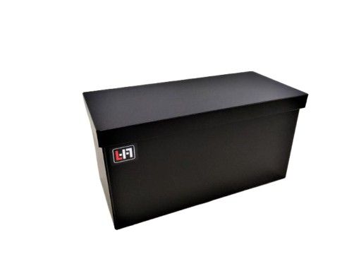 Kunststoff PE Akkubox schwarz mit Deckel für 2x 200/230Ah Batterie