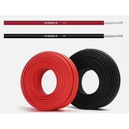 Solar Kabel schwarz 6mm² Rolle von 25 meter