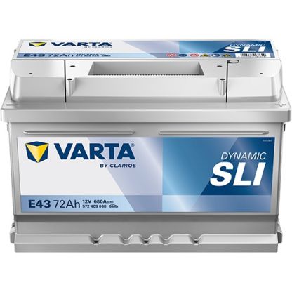 VARTA E43 Blue Dynamic 12V 72Ah 680A Batterie 572 409 068