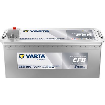 VARTA LED190 Professional Dual Purpose EFB 12V 190Ah 1050A Batterie 932 190 105