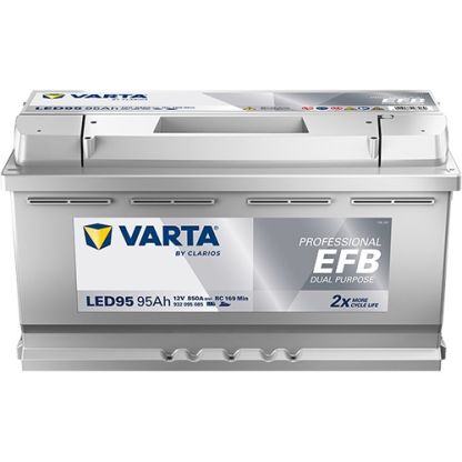 VARTA LED95 Professional Dual Purpose EFB 12V 95Ah 850A Batterie 932 095 085