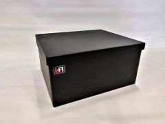 Kunststof PE Akkubak zwart met deksel voor 2x 120/140Ah batterij