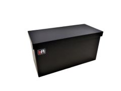 Kunststof PE Akkubak zwart met deksel voor 2x 200/230Ah batterij